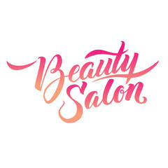 Obraz premium Calligraphy Logo Beauty Salon