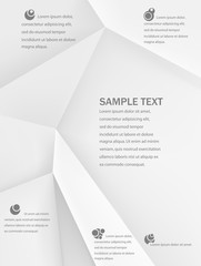 Texture of crumpled paper. Vector illustration. Can be used as template for infographic