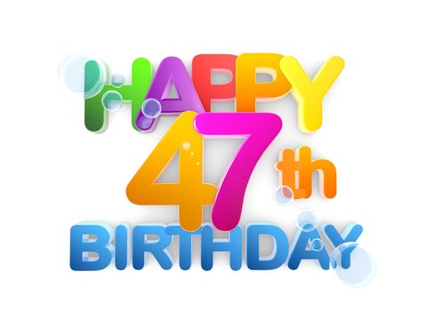 Happy 47th Title, Birthday light