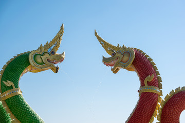 Fototapeta premium Beautiful Naga statue.