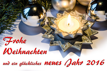 Frohe Weihnachten und ein glückliches neues Jahr