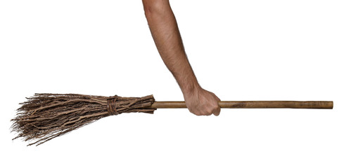 Held broomstick