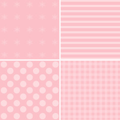 Merry Christmas Holiday Patterns Set.