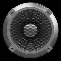 speaker isolated on a black background