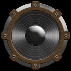 speaker isolated on a black background
