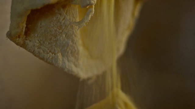 Cornflour flow through the mill