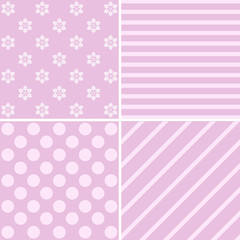 Set of simple Christmas patterns