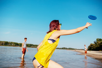 Hipster Friends At The Beach