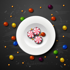 candy vector background