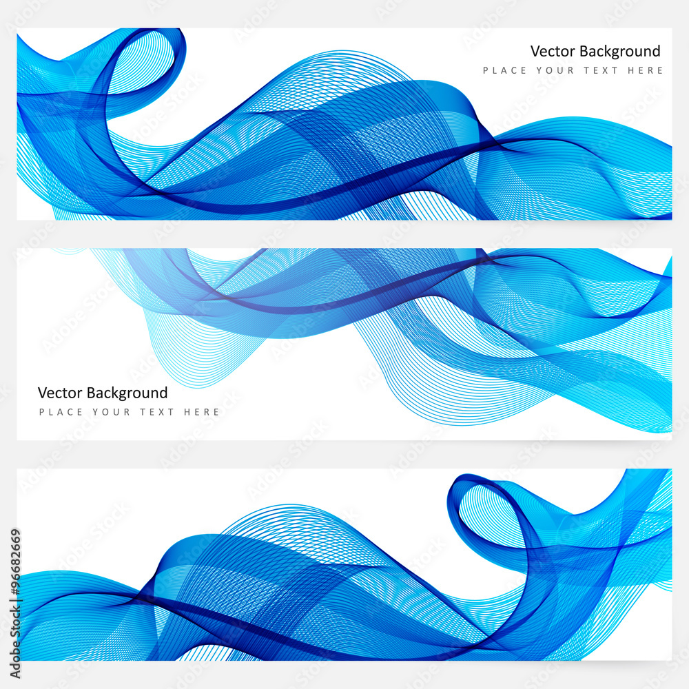 Poster abstract template horizontal banner