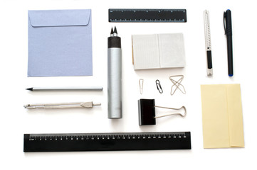 Stationary set over white