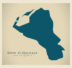 Modern Map - Umm al-Qaywayn AE
