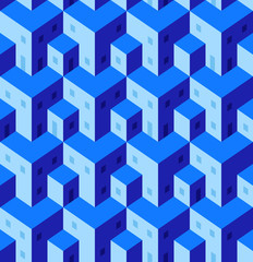 isometric seamless town