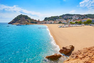Crédence de cuisine en verre imprimé Plage et mer Plage de Tossa de Mar sur la Costa Brava de Catalogne