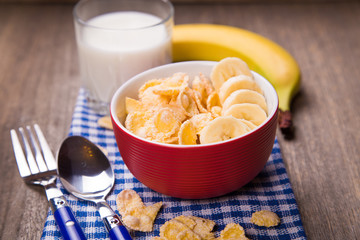 oatflakes with milk