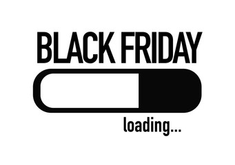 Progress Bar Loading with the text: Black Friday