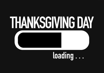 Progress Bar Loading with the text: Thanksgiving Day