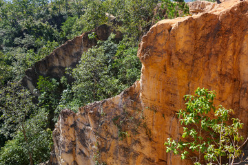 canyon hill in rural thailand
