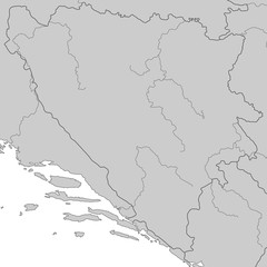 Bosnien und Herzegowina in Grau