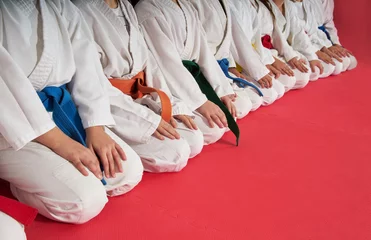 Foto auf Acrylglas Kampfkunst Sport Karate Kinder