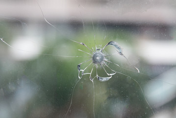 Crack glass
