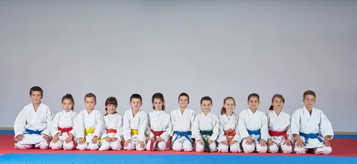 Zelfklevend Fotobehang Vechtsport sport karate kinderen