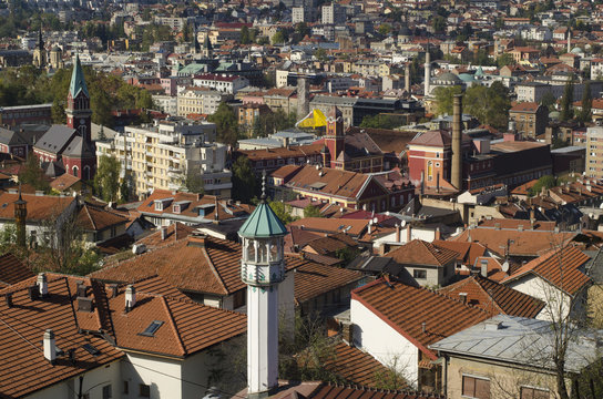 Sarajevo - Panorama of the city