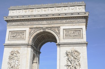 Fototapeta na wymiar Top of Arc de Triomphe Paris