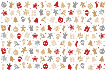 christmas colorful pattern decoration elements background
