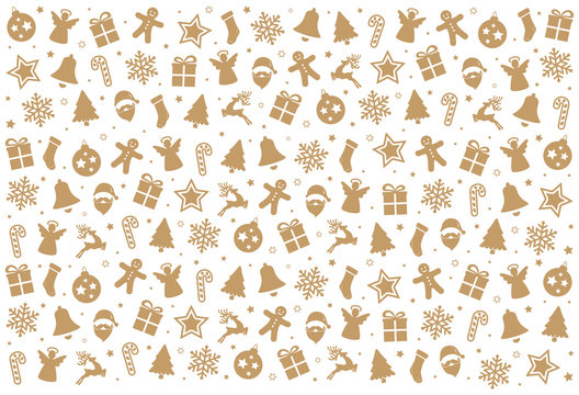 christmas pattern decoration elements background