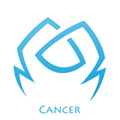Simplistic Cancer Zodiac Star Sign