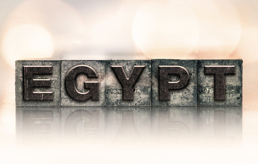 Egypt Concept Vintage Letterpress Type