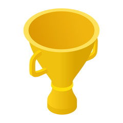 Trophy cup isometric 3d icon