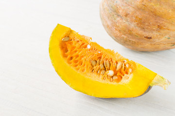 Raw multicolored pumpkins as a symbol of Halloween