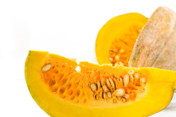 Raw multicolored pumpkins as a symbol of Halloween