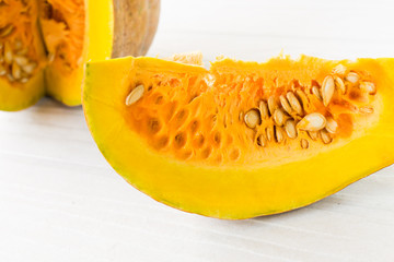 Raw multicolored pumpkins as a symbol of Halloween