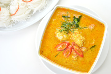Crab meat curry
