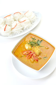 Crab meat curry