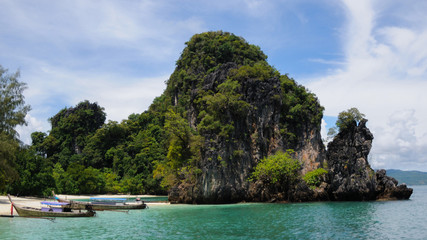 Fototapeta na wymiar Koh Hong Island at Phang Nga Bay near Krabi and Phuket