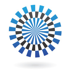 Round Abstract Striped Icon