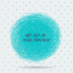 Vector inspirational quote 