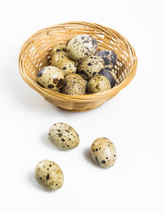 Obraz premium oeufs de caille en panier