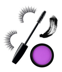 Cosmetics set isolated on white background