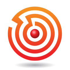 Colorful Abstract Maze Icon