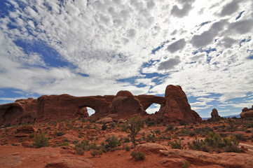Fototapeta na wymiar Arches National Park, Moab Utah USA