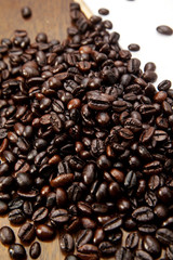 Coffee beans closeup