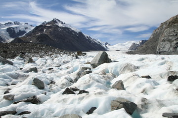 Obraz premium Auf dem Tasman-Gletscher