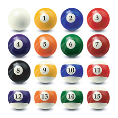 billiard balls set