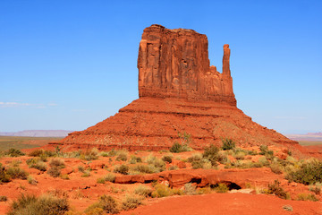 View of Monument Valley in Utah,  United States Of America