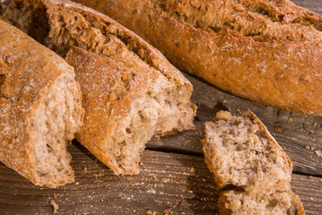 assortment of baked bread
